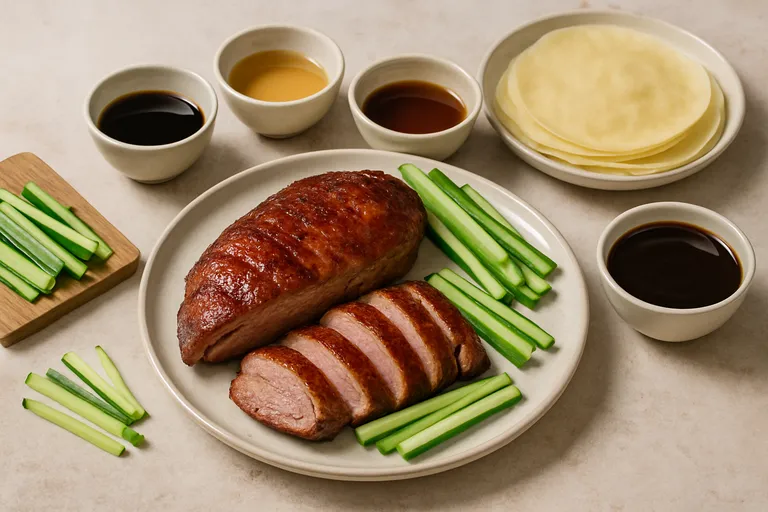 Ingrediënten en voorbereiding voor aziatische eend