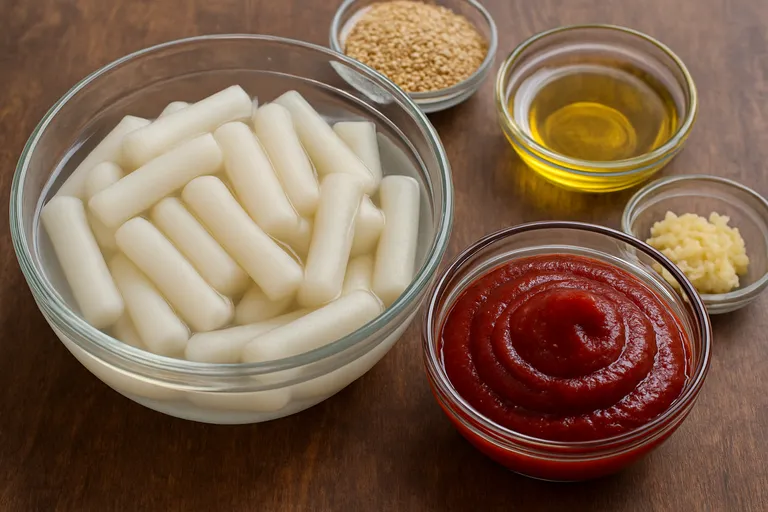 Ingrediënten voor het beste tteokbokki recept