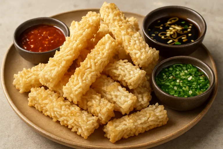 Krokante rijststicks met aziatische smaken en dips die je wilt blijven maken