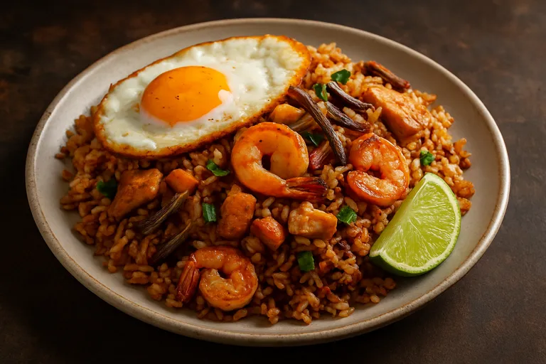Nasi goreng met een molukse twist: rokerig, kruidig en vol umami