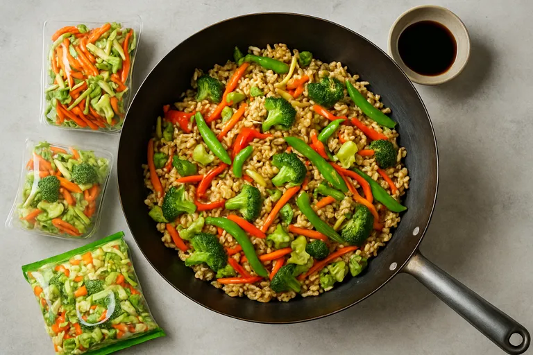 Nasi met knapperige wokgroenten van albert heijn