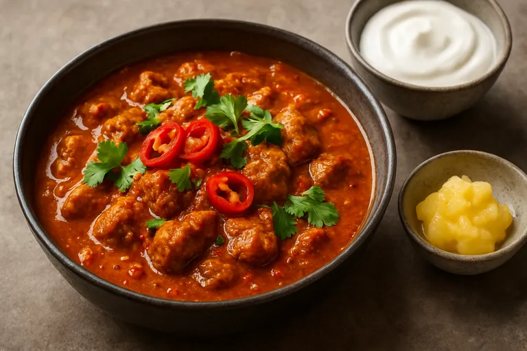 Pittige curry finetunen en serveren