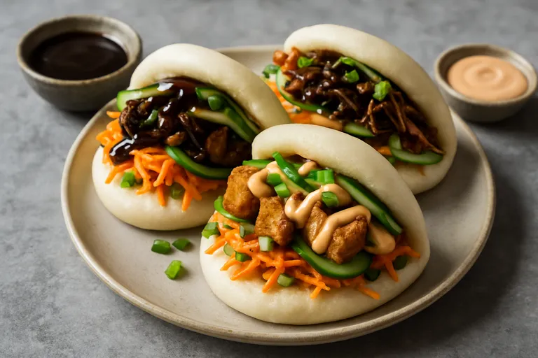 Plantaardige bao broodjes met streetfood flair voor thuis