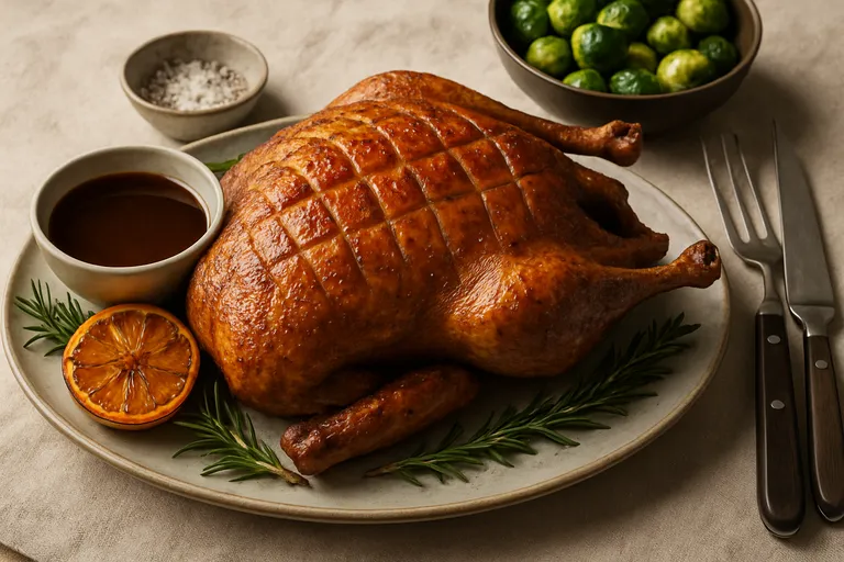 Van pekelen tot roosteren: zo bereid je thuis een hele eend uit de oven die restaurantwaardig smaakt