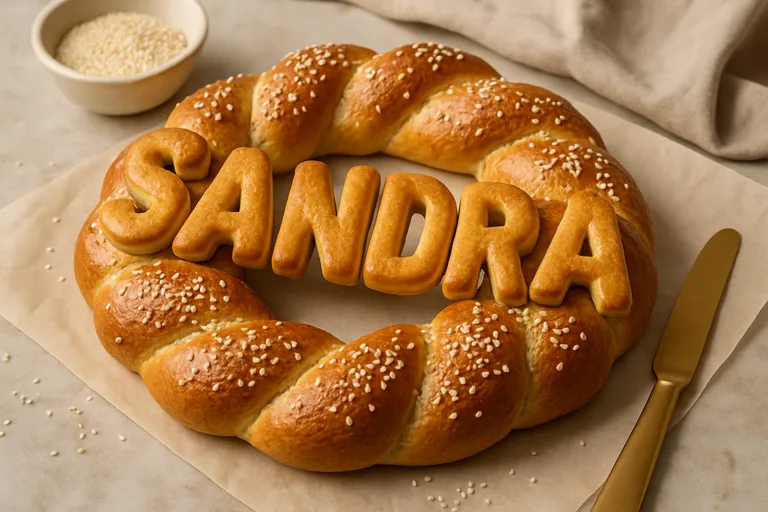 Warm en persoonlijk: naambrood dat elke viering een gouden randje geeft