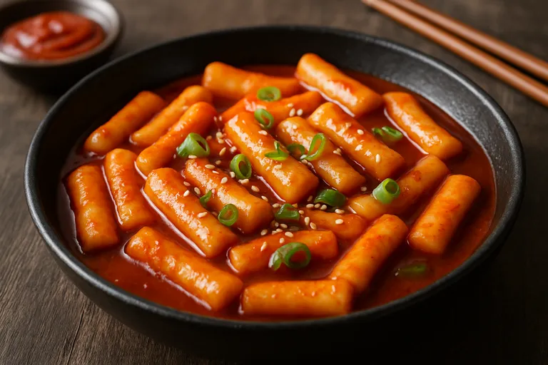Wat is tteokbokki in koreaans eten